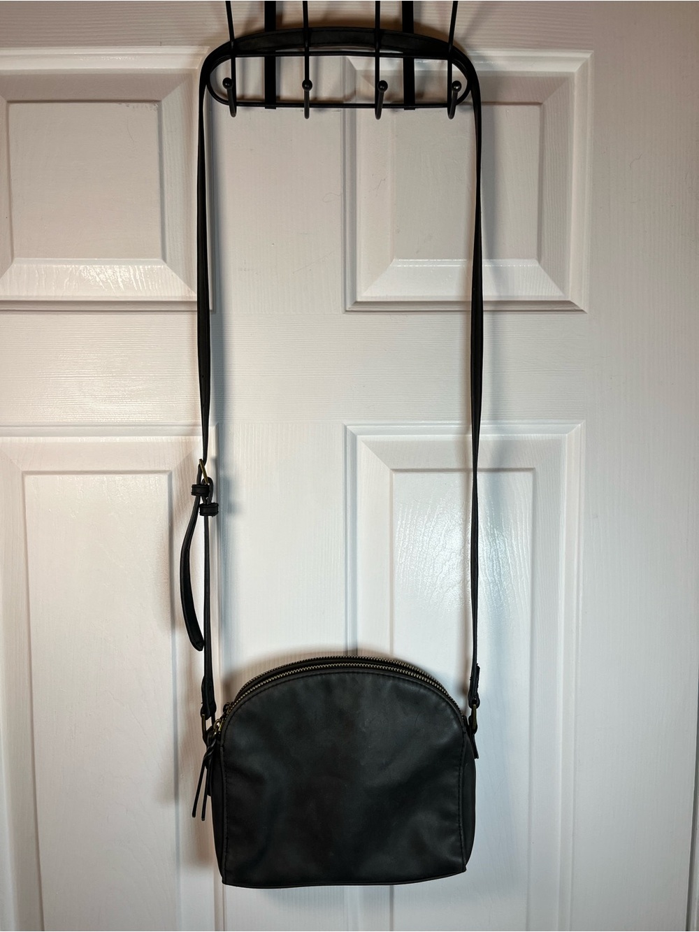 Universal Thread Faux Leather Distressed Small Satchel Crossbody Bag